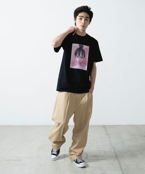 WEGO GRAPHICS（ウィゴーグラフィックス）の「WEGO/古塔つみ コラボT（Tシャツ/カットソー・メンズ・ホワイト/ブラック・LARGE/X-LARGE/MEDIUM）」の18枚目の写真