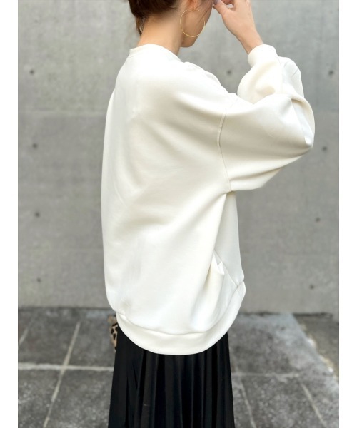Day and Grade(デイアンドグレイド)の「ダンボールニットプルオーバー(Tシャツ/カットソー・レディース・ホワイト/ブラック・FREE)」の12枚目の写真
