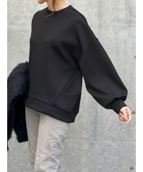 Day and Grade(デイアンドグレイド)の「ダンボールニットプルオーバー(Tシャツ/カットソー・レディース・ホワイト/ブラック・FREE)」の9枚目の写真
