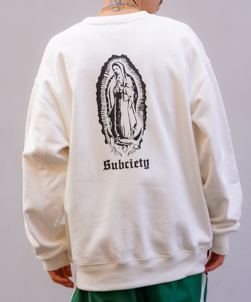 Subciety(サブサエティ)の「MARIA SWEAT(スウェット・メンズ・グレー/ブラック/ホワイト/ブラック×ゴールド/ホワイト×ゴールド・MEDIUM/LARGE/XX-LARGE/X-LARGE/SMALL)」の2枚目の写真