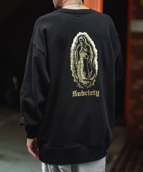 Subciety(サブサエティ)の「MARIA SWEAT(スウェット・メンズ・グレー/ブラック/ホワイト/ブラック×ゴールド/ホワイト×ゴールド・MEDIUM/LARGE/XX-LARGE/X-LARGE/SMALL)」の1枚目の写真