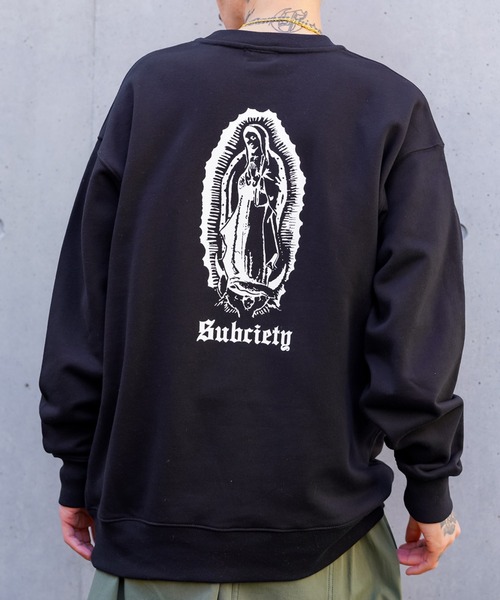 Subciety(サブサエティ)の「MARIA SWEAT(スウェット・メンズ・グレー/ブラック/ホワイト/ブラック×ゴールド/ホワイト×ゴールド・MEDIUM/LARGE/XX-LARGE/X-LARGE/SMALL)」の4枚目の写真