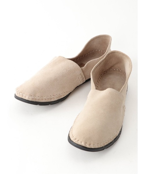 around the shoes(アラウンドザシューズ)の「アラウンドザシューズ/around the shoes レザーワンマイルシューズ(スリッポン・メンズ・ベージュ/ボルドー/ダークウッド・43/42/41)」の3枚目の写真