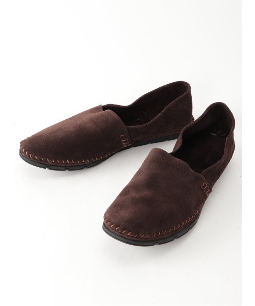 around the shoes(アラウンドザシューズ)の「アラウンドザシューズ/around the shoes レザーワンマイルシューズ(スリッポン・メンズ・ベージュ/ボルドー/ダークウッド・43/42/41)」の2枚目の写真
