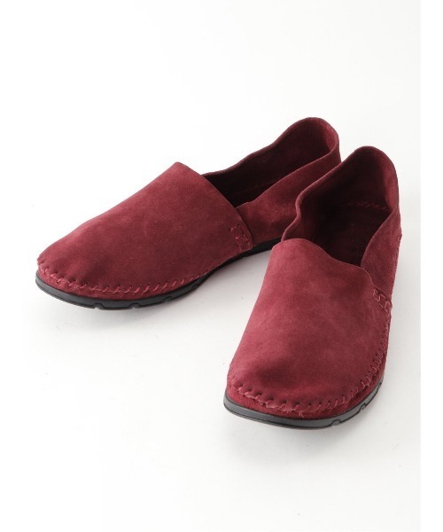 around the shoes(アラウンドザシューズ)の「アラウンドザシューズ/around the shoes レザーワンマイルシューズ(スリッポン・メンズ・ベージュ/ボルドー/ダークウッド・43/42/41)」の1枚目の写真