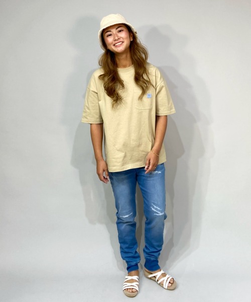 BILLABONG(ビラボン)の「BILLABONG/ビラボン ビッグシルエット アウトドアテイストバックプリントTシャツ BC013-213(Tシャツ/カットソー・レディース・ブラック/ホワイト/ベージュ・M/L)」の13枚目の写真
