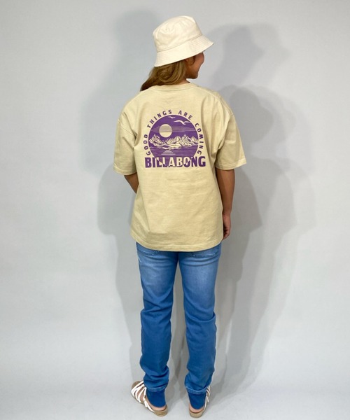 BILLABONG(ビラボン)の「BILLABONG/ビラボン ビッグシルエット アウトドアテイストバックプリントTシャツ BC013-213(Tシャツ/カットソー・レディース・ブラック/ホワイト/ベージュ・M/L)」の14枚目の写真