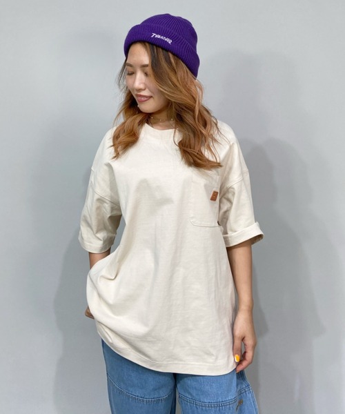 BILLABONG(ビラボン)の「BILLABONG/ビラボン ビッグシルエット アウトドアテイストバックプリントTシャツ BC013-213(Tシャツ/カットソー・レディース・ブラック/ホワイト/ベージュ・M/L)」の4枚目の写真