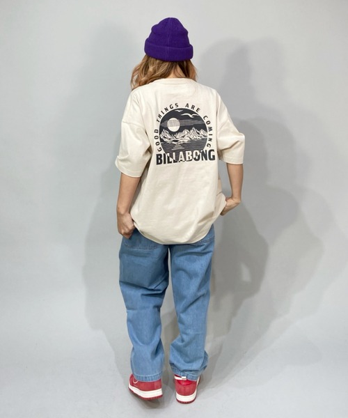 BILLABONG(ビラボン)の「BILLABONG/ビラボン ビッグシルエット アウトドアテイストバックプリントTシャツ BC013-213(Tシャツ/カットソー・レディース・ブラック/ホワイト/ベージュ・M/L)」の6枚目の写真