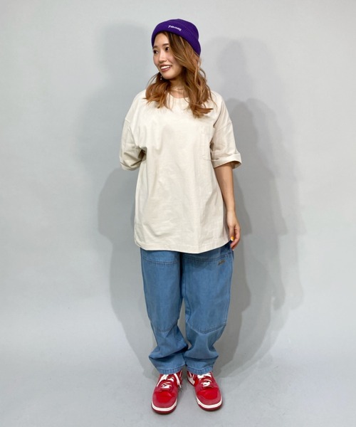 BILLABONG(ビラボン)の「BILLABONG/ビラボン ビッグシルエット アウトドアテイストバックプリントTシャツ BC013-213(Tシャツ/カットソー・レディース・ブラック/ホワイト/ベージュ・M/L)」の5枚目の写真