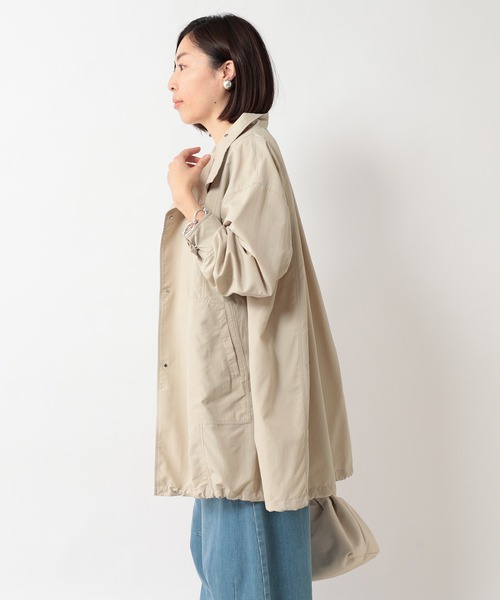 RIVE DROITE（リヴドロワ）の「サステナライトミドルコート（モッズコート・レディース・ライトベージュ/カーキ・FREE）」の7枚目の写真