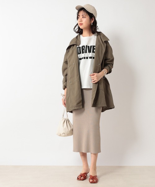 RIVE DROITE（リヴドロワ）の「サステナライトミドルコート（モッズコート・レディース・ライトベージュ/カーキ・FREE）」の5枚目の写真