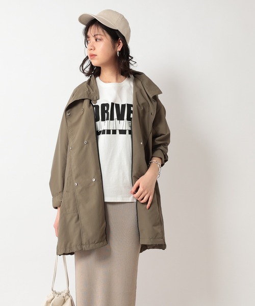 RIVE DROITE（リヴドロワ）の「サステナライトミドルコート（モッズコート・レディース・ライトベージュ/カーキ・FREE）」の6枚目の写真