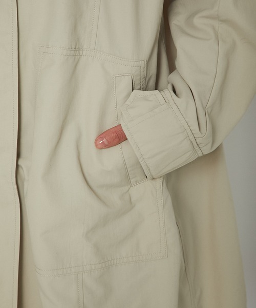 RIVE DROITE（リヴドロワ）の「サステナライトミドルコート（モッズコート・レディース・ライトベージュ/カーキ・FREE）」の21枚目の写真