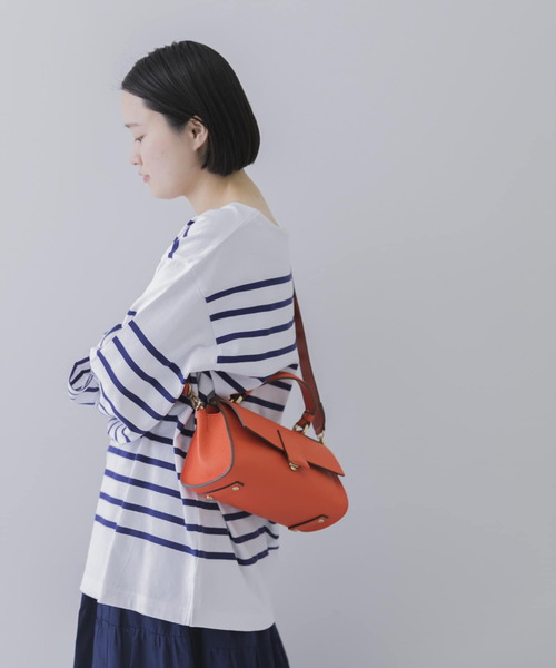 LORISTELLA(ロリステッラ)の「『Gina 2022Spring掲載』LORISTELLA BETH(ショルダーバッグ・レディース・ライトベージュ/ブラック/オレンジ・-)」の12枚目の写真