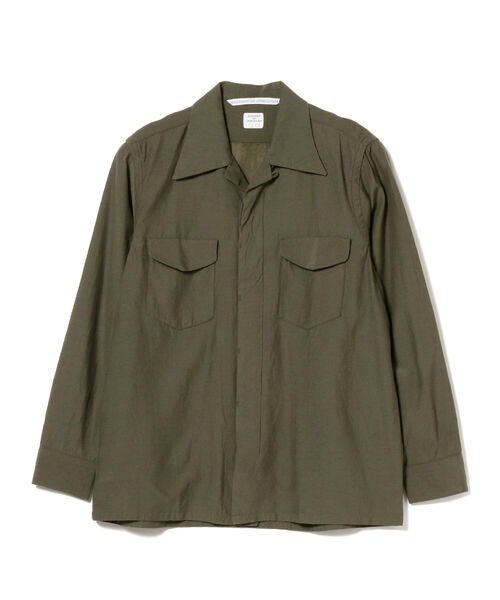 NECESSARY or UNNECESSARY（ネセサリーオアアンネセサリー）の「NECESSARY or UNNECESSARY / N.O.UN ナウン 比翼シャツ（シャツ/ブラウス・メンズ・ネイビー/オリーブ・MEDIUM）」の11枚目の写真