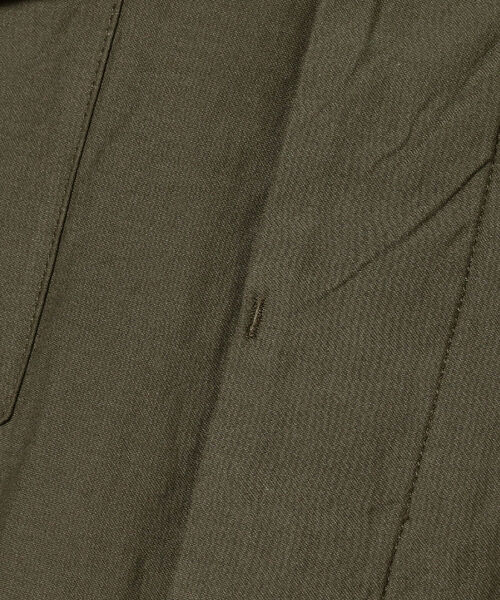 NECESSARY or UNNECESSARY（ネセサリーオアアンネセサリー）の「NECESSARY or UNNECESSARY / N.O.UN ナウン 比翼シャツ（シャツ/ブラウス・メンズ・ネイビー/オリーブ・MEDIUM）」の7枚目の写真