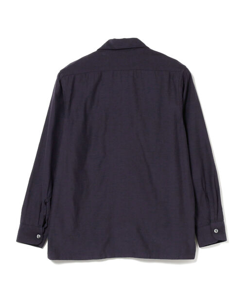 NECESSARY or UNNECESSARY（ネセサリーオアアンネセサリー）の「NECESSARY or UNNECESSARY / N.O.UN ナウン 比翼シャツ（シャツ/ブラウス・メンズ・ネイビー/オリーブ・MEDIUM）」の5枚目の写真