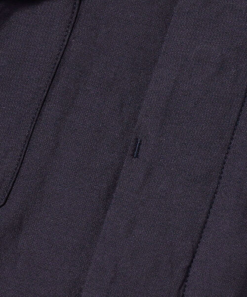 NECESSARY or UNNECESSARY（ネセサリーオアアンネセサリー）の「NECESSARY or UNNECESSARY / N.O.UN ナウン 比翼シャツ（シャツ/ブラウス・メンズ・ネイビー/オリーブ・MEDIUM）」の4枚目の写真