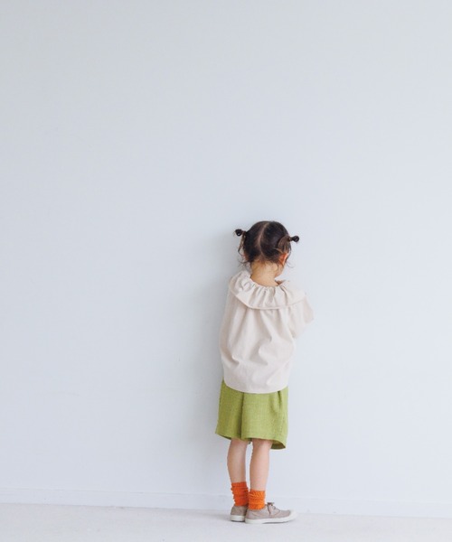 LOWRYS FARM（ローリーズファーム）の「エリギャザープルオーバー　270955（Tシャツ/カットソー・キッズ・アイボリー/グリーン/パープル/オフホワイト・110cm/120cm/130cm/140cm/150cm）」の22枚目の写真