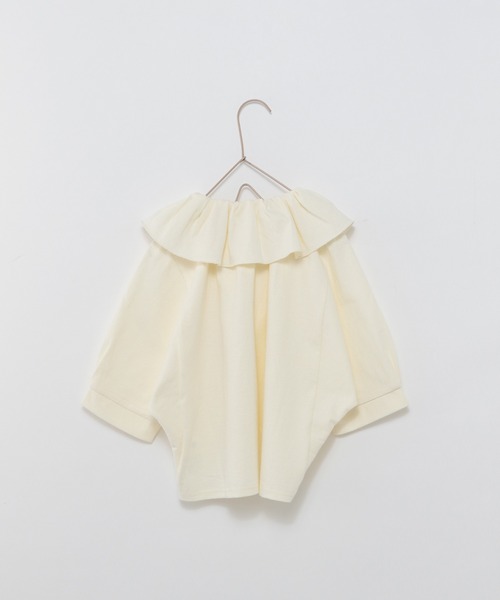 LOWRYS FARM（ローリーズファーム）の「エリギャザープルオーバー　270955（Tシャツ/カットソー・キッズ・アイボリー/グリーン/パープル/オフホワイト・110cm/120cm/130cm/140cm/150cm）」の14枚目の写真