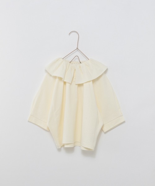 LOWRYS FARM（ローリーズファーム）の「エリギャザープルオーバー　270955（Tシャツ/カットソー・キッズ・アイボリー/グリーン/パープル/オフホワイト・110cm/120cm/130cm/140cm/150cm）」の19枚目の写真