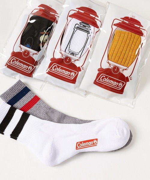 COLEMAN(コールマン)の「【Coleman/コールマン】 ランタン柄&リブライン&アウトドア風 ソックス / 2Pセット(ソックス/靴下・メンズ・ホワイト系その他/イエロー系その他/ホワイト系その他2/ホワイト系その他3・25-27CM)」の17枚目の写真