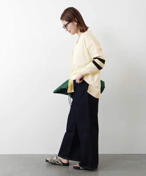 JOURNAL STANDARD（ジャーナルスタンダード）の「PREPPYカーディガン◆（カーディガン/ボレロ・レディース・ネイビー/ナチュラル・FREE）」の7枚目の写真