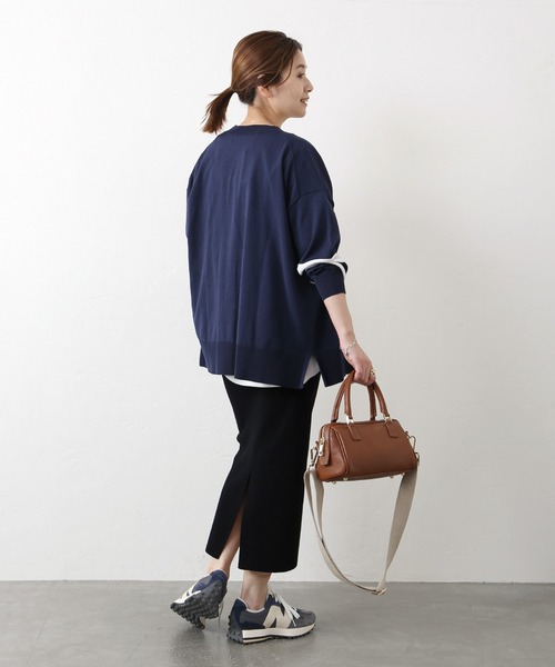 JOURNAL STANDARD（ジャーナルスタンダード）の「PREPPYカーディガン◆（カーディガン/ボレロ・レディース・ネイビー/ナチュラル・FREE）」の9枚目の写真