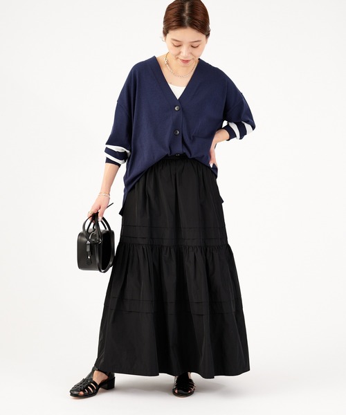 JOURNAL STANDARD（ジャーナルスタンダード）の「PREPPYカーディガン◆（カーディガン/ボレロ・レディース・ネイビー/ナチュラル・FREE）」の12枚目の写真