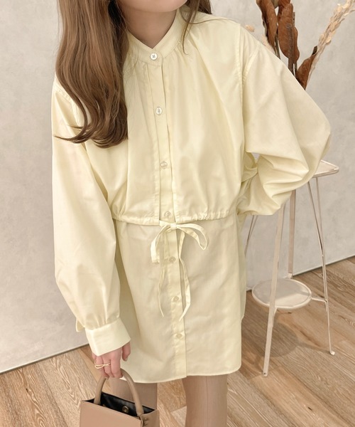 apres jour clair(アプレジュールクレア)の「【apresjour clair】レイヤードチュニックシャツ(シャツ/ブラウス・レディース・アイボリー/モカ・X-LARGE/フリー)」の4枚目の写真