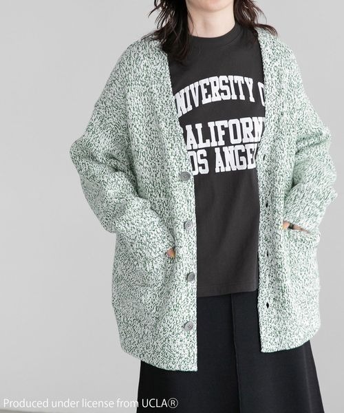 yuw（ユウ）の「ＣＯＬＬＥＧＥ　ＳＳ　Ｔ　258413（Tシャツ/カットソー・レディース・ブラック/グリーン・FREE）」の14枚目の写真