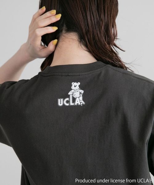 yuw（ユウ）の「ＣＯＬＬＥＧＥ　ＳＳ　Ｔ　258413（Tシャツ/カットソー・レディース・ブラック/グリーン・FREE）」の5枚目の写真