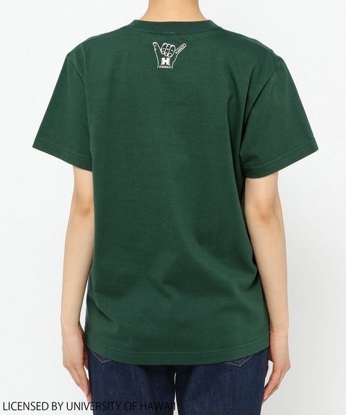 yuw（ユウ）の「ＣＯＬＬＥＧＥ　ＳＳ　Ｔ　258413（Tシャツ/カットソー・レディース・ブラック/グリーン・FREE）」の15枚目の写真