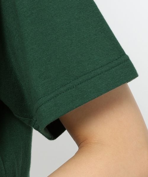 yuw（ユウ）の「ＣＯＬＬＥＧＥ　ＳＳ　Ｔ　258413（Tシャツ/カットソー・レディース・ブラック/グリーン・FREE）」の18枚目の写真