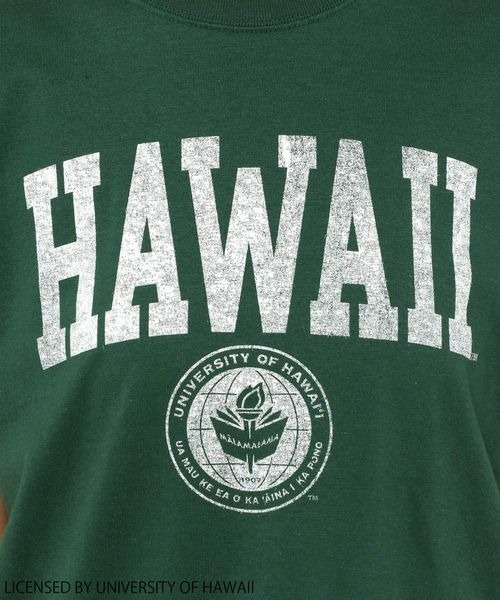 yuw（ユウ）の「ＣＯＬＬＥＧＥ　ＳＳ　Ｔ　258413（Tシャツ/カットソー・レディース・ブラック/グリーン・FREE）」の8枚目の写真