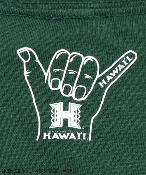 yuw（ユウ）の「ＣＯＬＬＥＧＥ　ＳＳ　Ｔ　258413（Tシャツ/カットソー・レディース・ブラック/グリーン・FREE）」の13枚目の写真