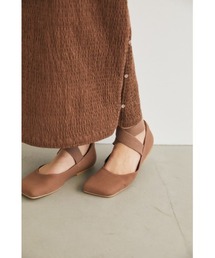 M_ | 【M_】SQUARE TOE FLAT SHOES(パンプス)