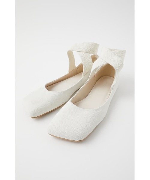 M_(エムアンダーバー)の「【M_】SQUARE TOE FLAT SHOES(パンプス・レディース・ブラウン/アイボリー/ブラック・LARGE/MEDIUM/SMALL)」の5枚目の写真