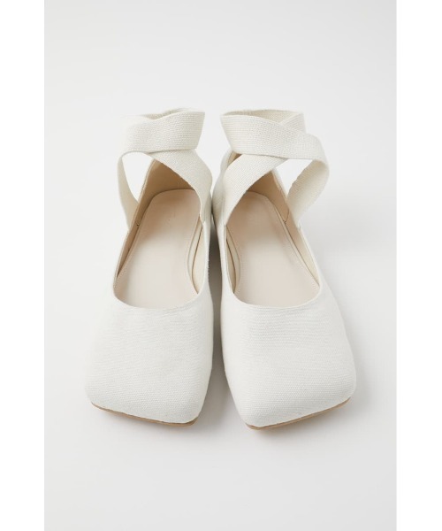 M_(エムアンダーバー)の「【M_】SQUARE TOE FLAT SHOES(パンプス・レディース・ブラウン/アイボリー/ブラック・LARGE/MEDIUM/SMALL)」の6枚目の写真