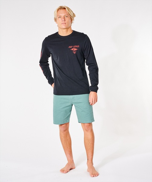 rip curl(リップカール)の「【RIPCURL(リップカール)】FADE OUT ICON/袖プリントロゴ長袖ロンT(Tシャツ/カットソー・メンズ・ブラック/ナチュラル/ピンク系その他/プラム/ブラック×ピンク/ブルー系その他・MEDIUM/LARGE/X-LARGE/SMALL/X-SMALL)」の7枚目の写真