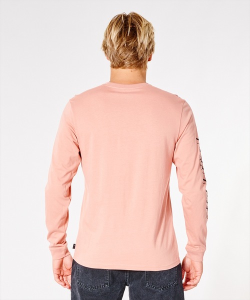 rip curl(リップカール)の「【RIPCURL(リップカール)】FADE OUT ICON/袖プリントロゴ長袖ロンT(Tシャツ/カットソー・メンズ・ブラック/ナチュラル/ピンク系その他/プラム/ブラック×ピンク/ブルー系その他・MEDIUM/LARGE/X-LARGE/SMALL/X-SMALL)」の10枚目の写真