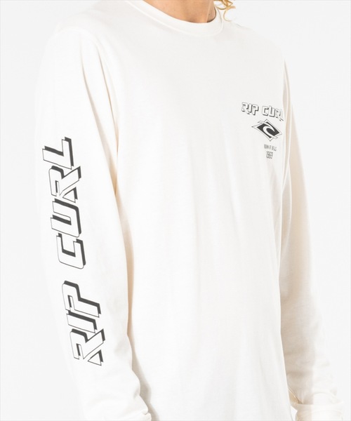 rip curl(リップカール)の「【RIPCURL(リップカール)】FADE OUT ICON/袖プリントロゴ長袖ロンT(Tシャツ/カットソー・メンズ・ブラック/ナチュラル/ピンク系その他/プラム/ブラック×ピンク/ブルー系その他・MEDIUM/LARGE/X-LARGE/SMALL/X-SMALL)」の13枚目の写真