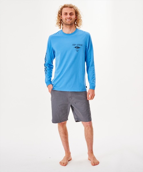 rip curl(リップカール)の「【RIPCURL(リップカール)】FADE OUT ICON/袖プリントロゴ長袖ロンT(Tシャツ/カットソー・メンズ・ブラック/ナチュラル/ピンク系その他/プラム/ブラック×ピンク/ブルー系その他・MEDIUM/LARGE/X-LARGE/SMALL/X-SMALL)」の15枚目の写真
