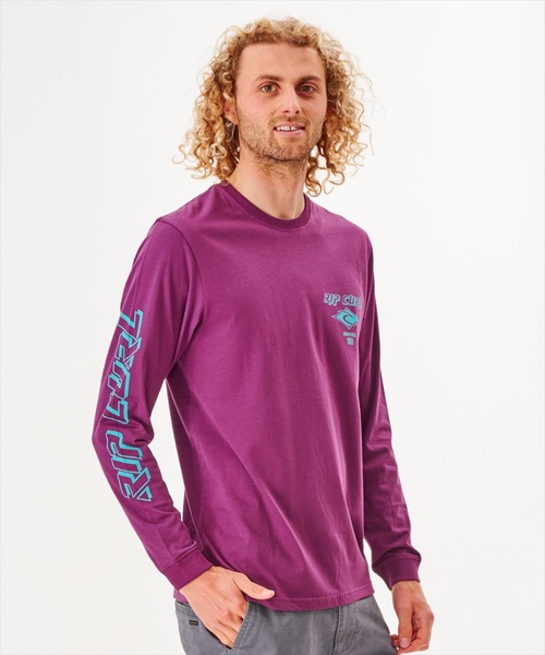 rip curl(リップカール)の「【RIPCURL(リップカール)】FADE OUT ICON/袖プリントロゴ長袖ロンT(Tシャツ/カットソー・メンズ・ブラック/ナチュラル/ピンク系その他/プラム/ブラック×ピンク/ブルー系その他・MEDIUM/LARGE/X-LARGE/SMALL/X-SMALL)」の17枚目の写真