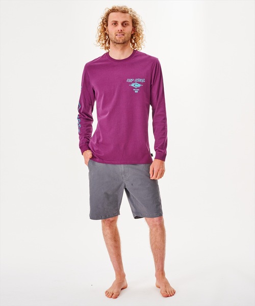 rip curl(リップカール)の「【RIPCURL(リップカール)】FADE OUT ICON/袖プリントロゴ長袖ロンT(Tシャツ/カットソー・メンズ・ブラック/ナチュラル/ピンク系その他/プラム/ブラック×ピンク/ブルー系その他・MEDIUM/LARGE/X-LARGE/SMALL/X-SMALL)」の19枚目の写真