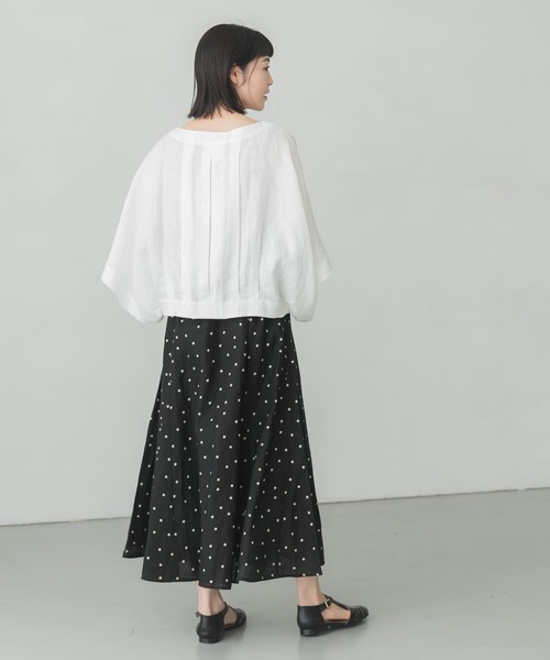 かぐれ(カグレ)の「リネンドットスカート(スカート・レディース・ブラック/ナチュラル・FREE)」の17枚目の写真