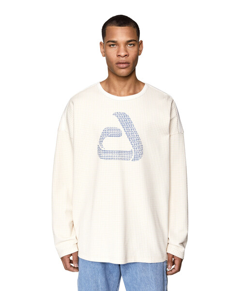 DIESEL（ディーゼル）の「メンズ Tシャツ 長そで パフプリント