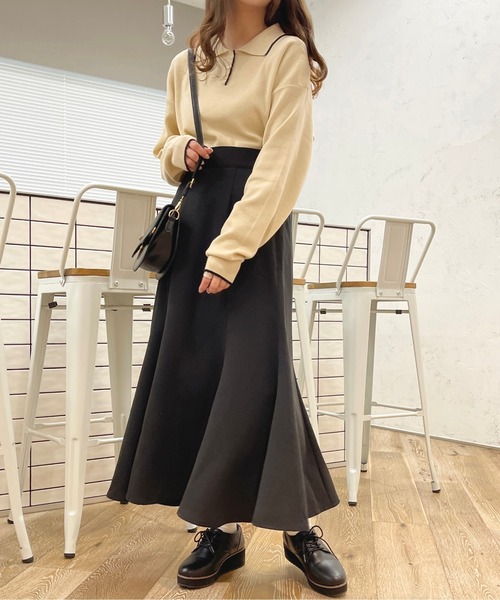 apres jour（アプレジュール）の「ロングマーメイドスカート【ZOZOTOWN限定アイテム】（スカート・レディース・ホワイト系その他2/ホワイト系その他/ピンク/ブラック/ブラック系その他/アイボリー・X-LARGE/MEDIUM/SMALL）」の5枚目の写真