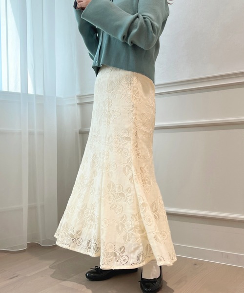 apres jour（アプレジュール）の「ロングマーメイドスカート【ZOZOTOWN限定アイテム】（スカート・レディース・ホワイト系その他2/ホワイト系その他/ピンク/ブラック/ブラック系その他/アイボリー・X-LARGE/MEDIUM/SMALL）」の15枚目の写真